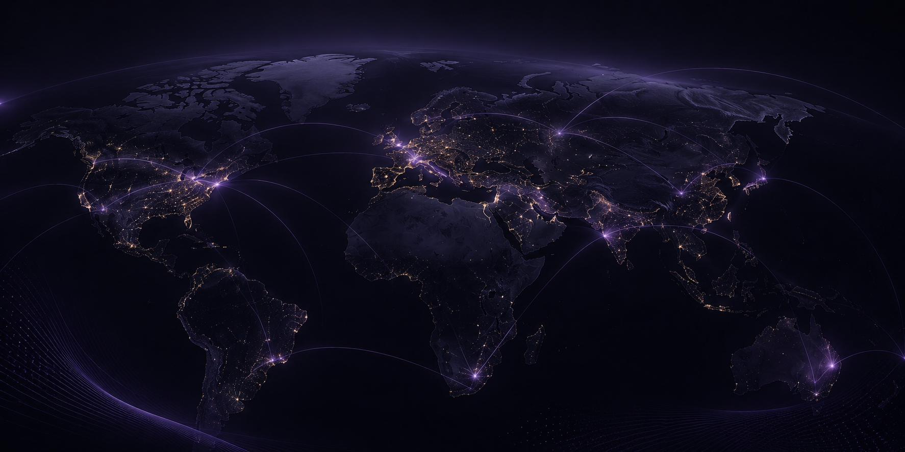 Global network representing future enterprise presence